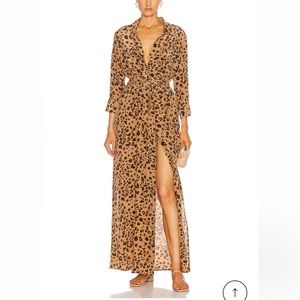 L'AGENCE Cameron Long Shirt Dress Size L